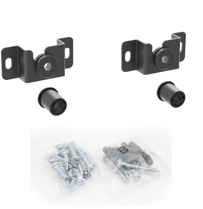 Suport TV de Perete, Universal, Diagonala 14”- 84” ( 35 - 214 cm ), Max 100kg, Vesa 100x100 – 800x400, Negru - imagine 2