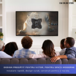 Suport TV de Perete, Pivotant, Universal, Diagonala 15” – 48” ( 38 – 122cm), Max 35kg, Vesa 100x100 – 200x200, Negru - imagine 9