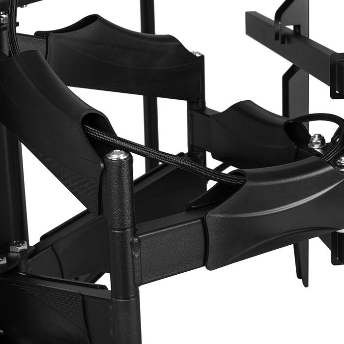 Suport TV de Perete, Pivotant, Universal, Diagonala 42”- 100” ( 106 - 254cm ), Max 45, 5 kg, Vesa 200x100 – 800x400, Negru - imagine 5