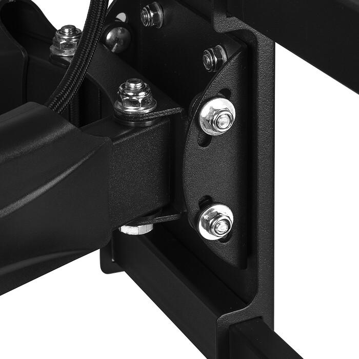 Suport TV de Perete, Pivotant, Universal, Diagonala 42”- 100” ( 106 - 254cm ), Max 45, 5 kg, Vesa 200x100 – 800x400, Negru - imagine 6