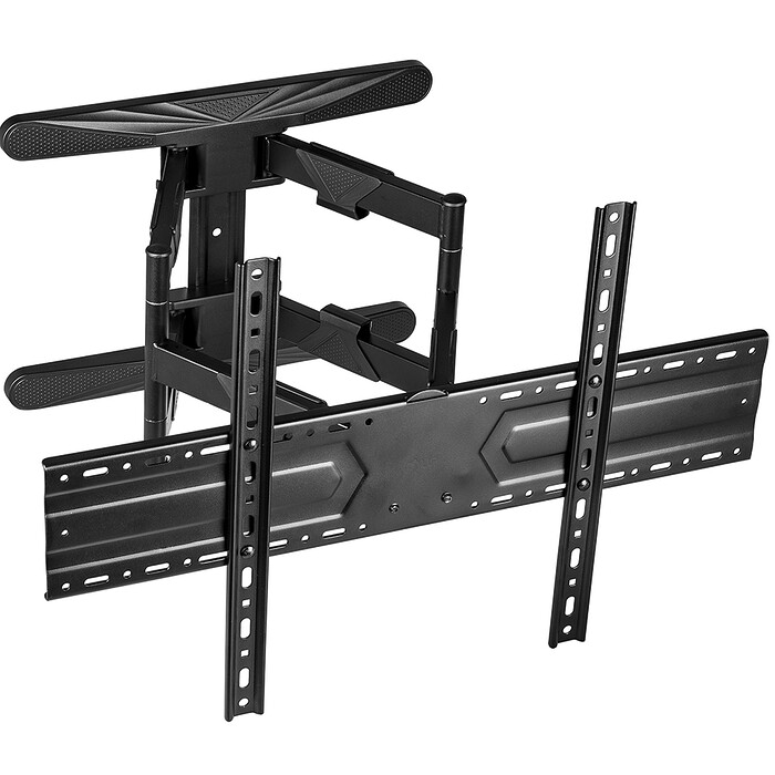 Suport TV de Perete, Universal, Pivotant, Diagonala 32”- 85” ( 81– 216cm ), Max 50 kg, Vesa 100×100 – 600×400, Negru - imagine 5