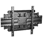 Suport TV de Perete, Universal, Pivotant, Diagonala 32”- 85” ( 81– 216cm ), Max 50 kg, Vesa 100×100 – 600×400, Negru - imagine 3