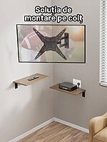 Suport TV de Perete, Premium, Montare pe Perete, Reglabil, Rotire / Extindere / Inclinare / Pivotare, Universal pentru Televizoare 26 - 60 Inch (66 - 152 cm), compatibil VESA 75x75 - 400x400, Max 32 kg, Instalare Usoara, Negru - imagine 5