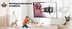 Suport TV de Perete, Premium, Montare pe Perete, Reglabil, Rotire / Extindere / Inclinare / Pivotare, Universal pentru Televizoare 42 - 84 Inch (106 - 213 cm), compatibil VESA 200x100 - 600x400, Max 60 kg, Instalare Usoara, Negru - imagine 10