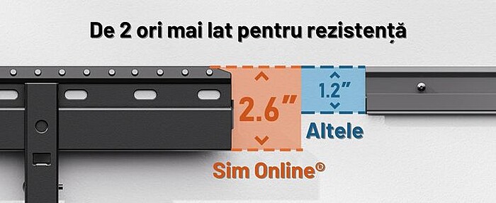 Suport TV de Perete, Premium, Montare pe Perete si Gips Carton, Universal pentru Televizoare 24 - 55 Inch (61 - 139 cm), compatibil VESA 100x100 - 400x400, Max 45 kg, Instalare Usoara, Negru - imagine 11