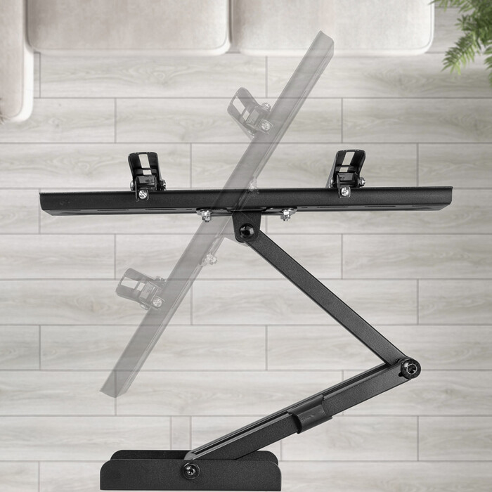 Suport TV de Perete, Pivotant, Universal, Diagonala 23”- 55” ( 58 - 139cm ), Max 35 kg, Vesa de la 50x50 la max 400x400, Negru - imagine 15